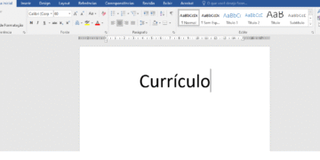 Fazer Curriculo no Word