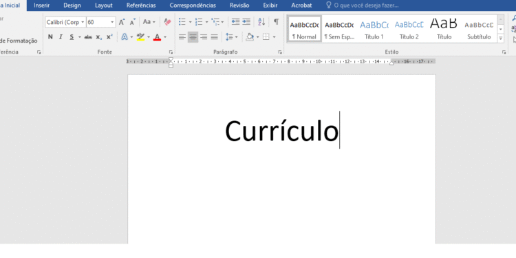 Fazer Curriculo no Word